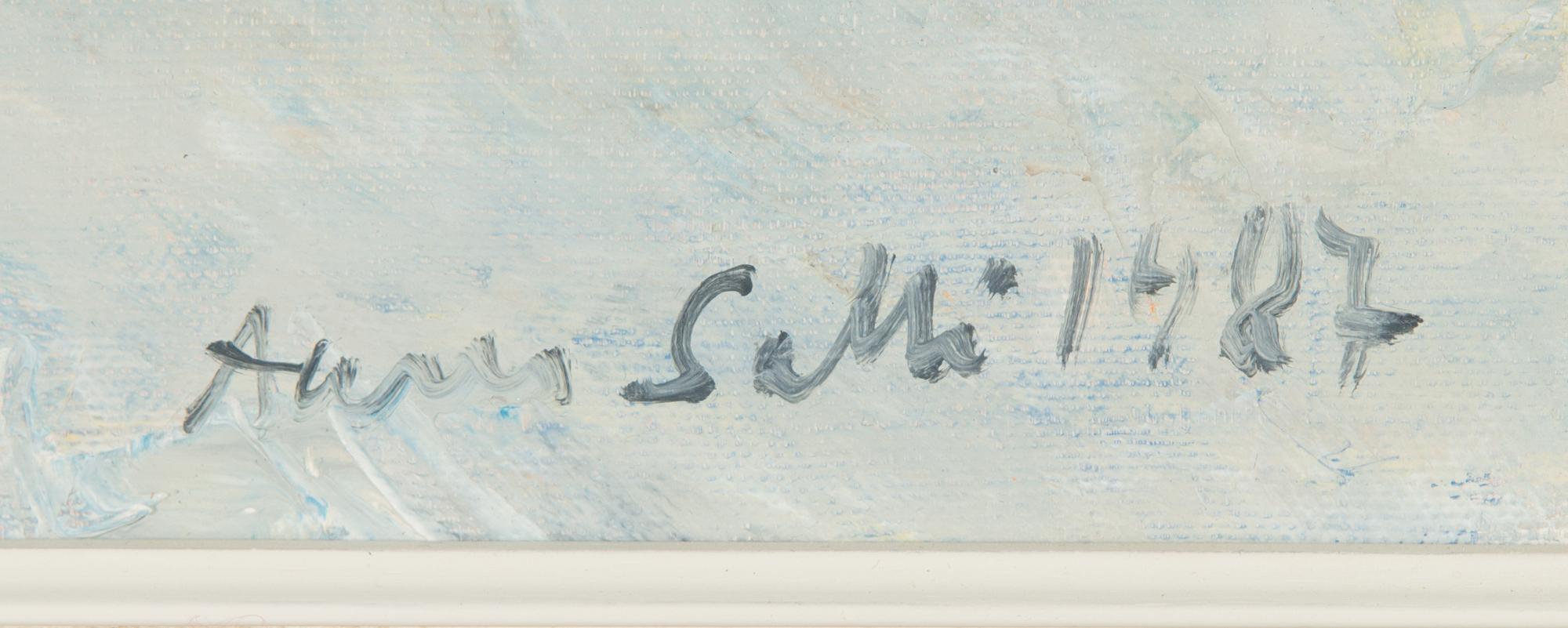 Aares Salli, oil on canvas, signed and dated 1987.