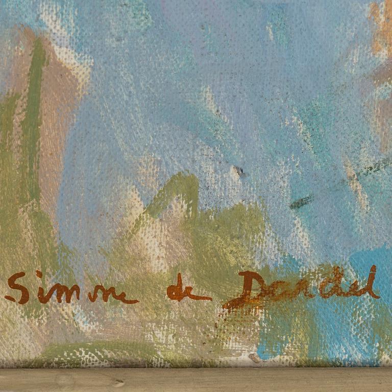 Simone de Dardel, olja på duk, signerad.
