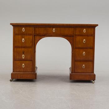 A mid 19th century mahognay writing desk.