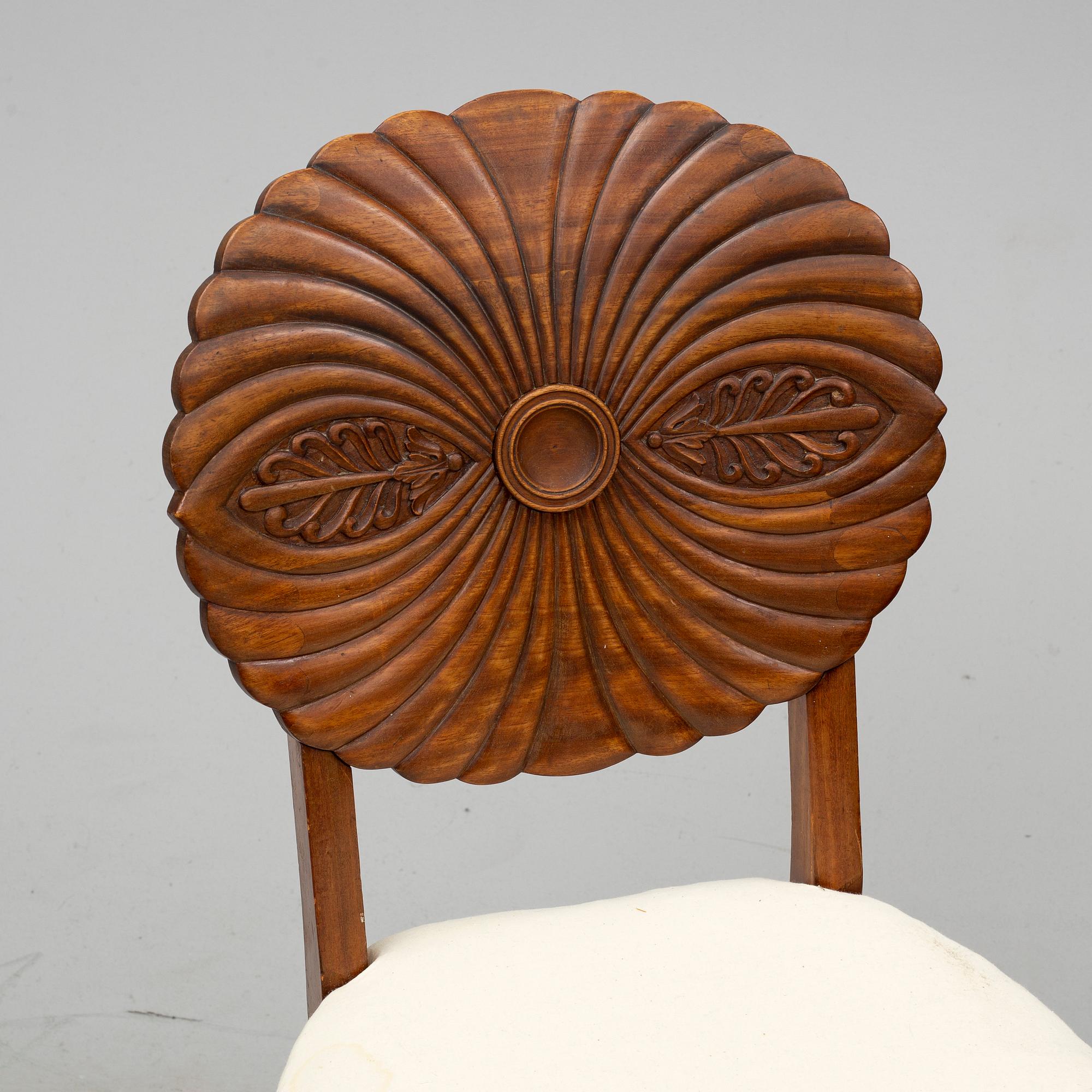 A set of four 19th century chairs, probably Vienna.