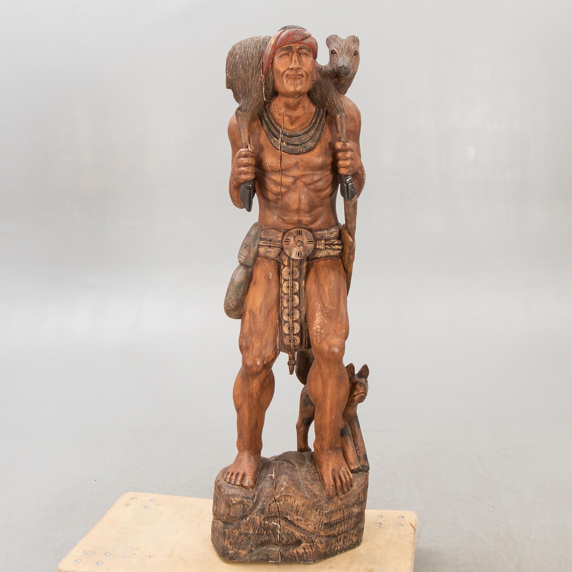 Sculpture, wood, second half of the 20th century.