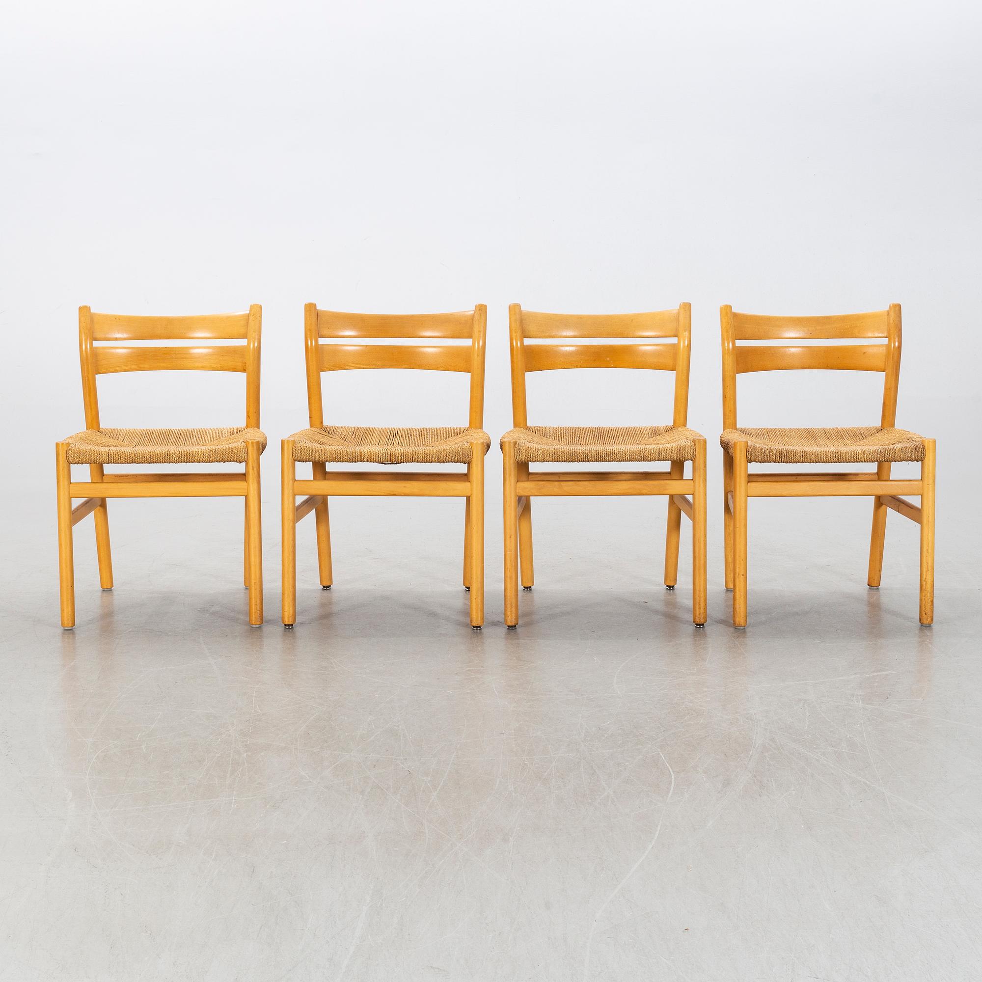 BÖRJE MOGENSEN, matbord samt stolar, 4 st.