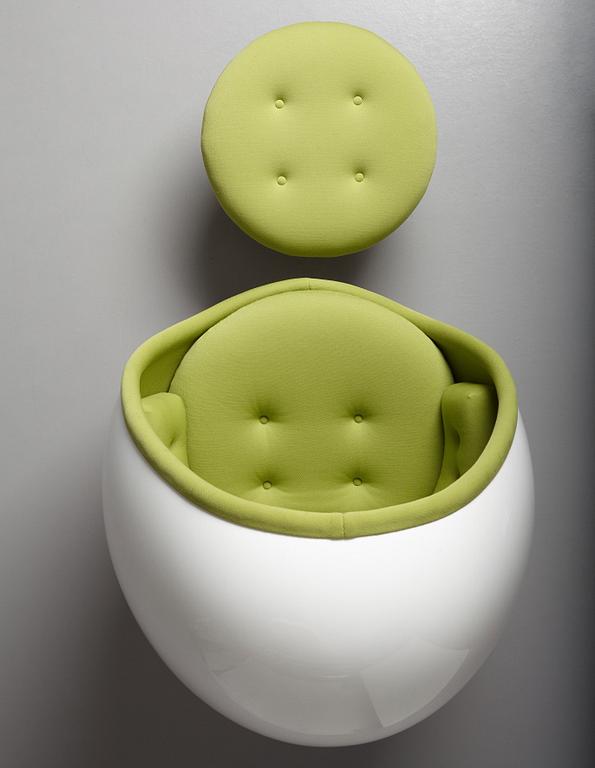 Henrik Thor-Larsen, an 'Ovalia' easy chair and ottoman, Torlan AB, Sweden 1960-1970s.