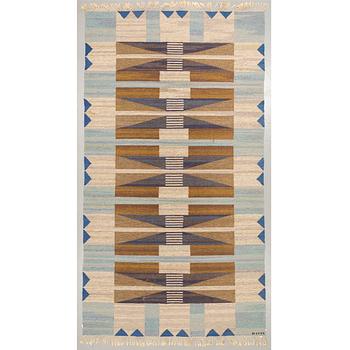 ETHEL HALVAR-ANDERSSON probably, A CARPET, flat weave, ca 350,5 x 196,5 cm, signed EHA.