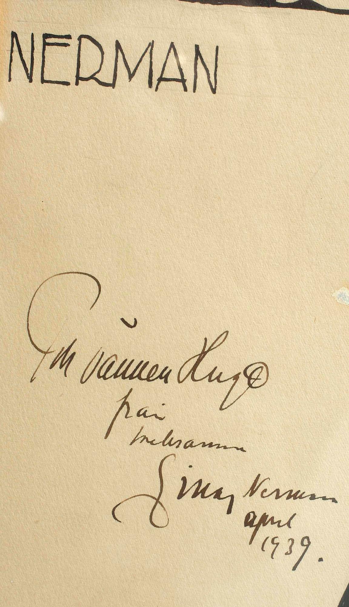 EINAR NERMAN, tusch, sign.