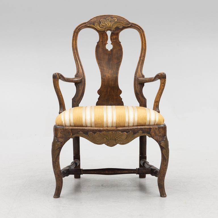 Armchair, Rococo 18th century.