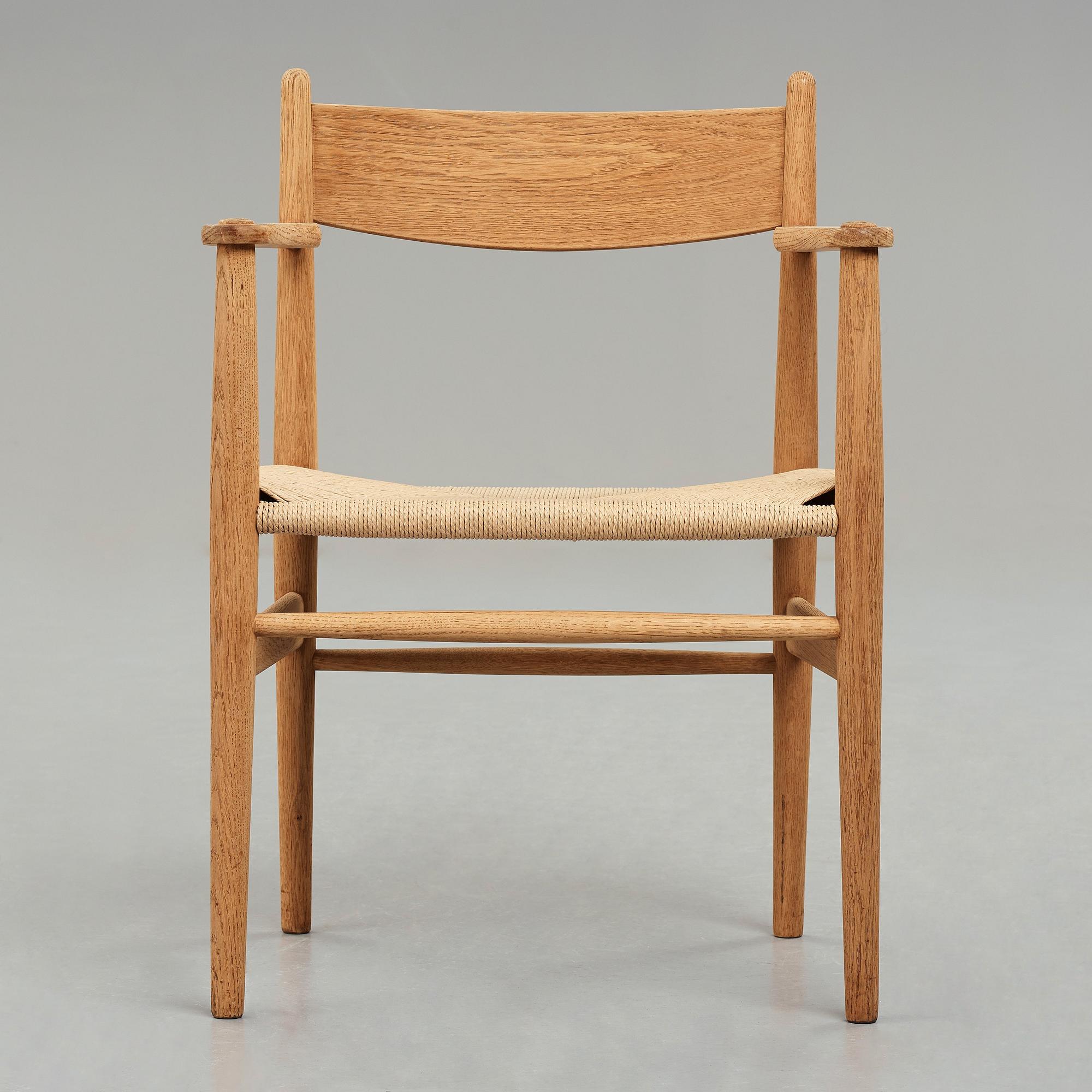 HANS J WEGNER, a "CH37" chair for Carl Hansen & Søn, Denmark, 1950-60's.