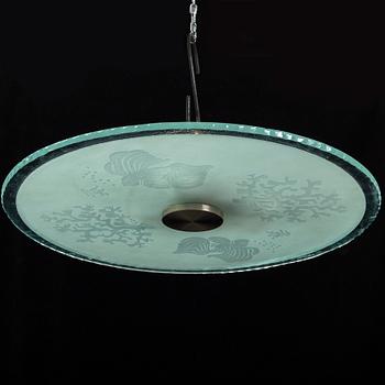 A 1920s/1930s ceiling light.