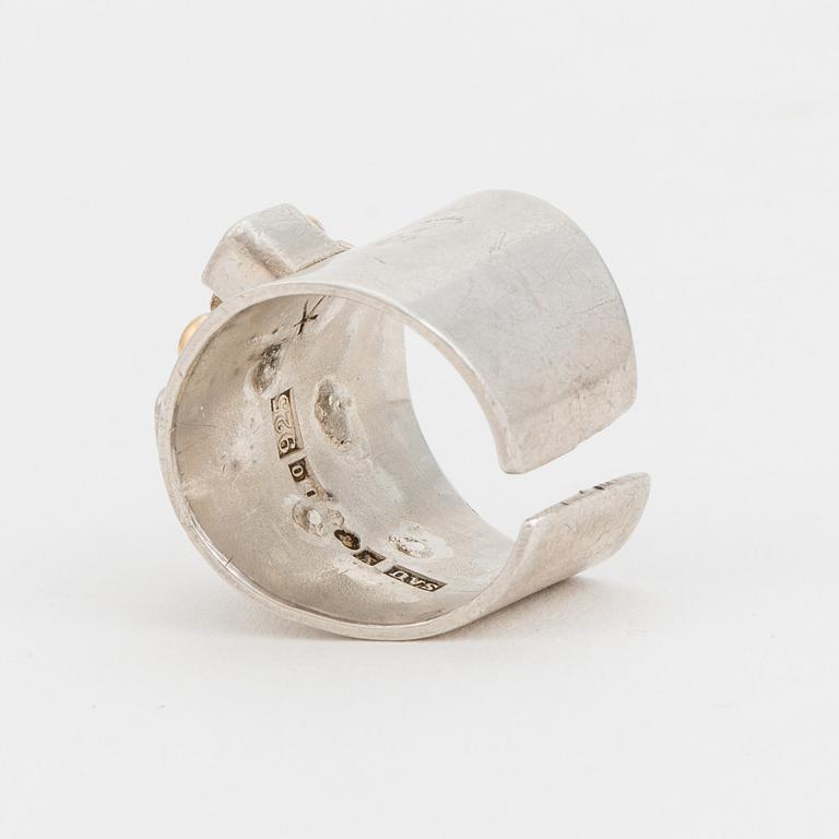 KARL-HEINZ SAUER, ring, Västerås, silver.