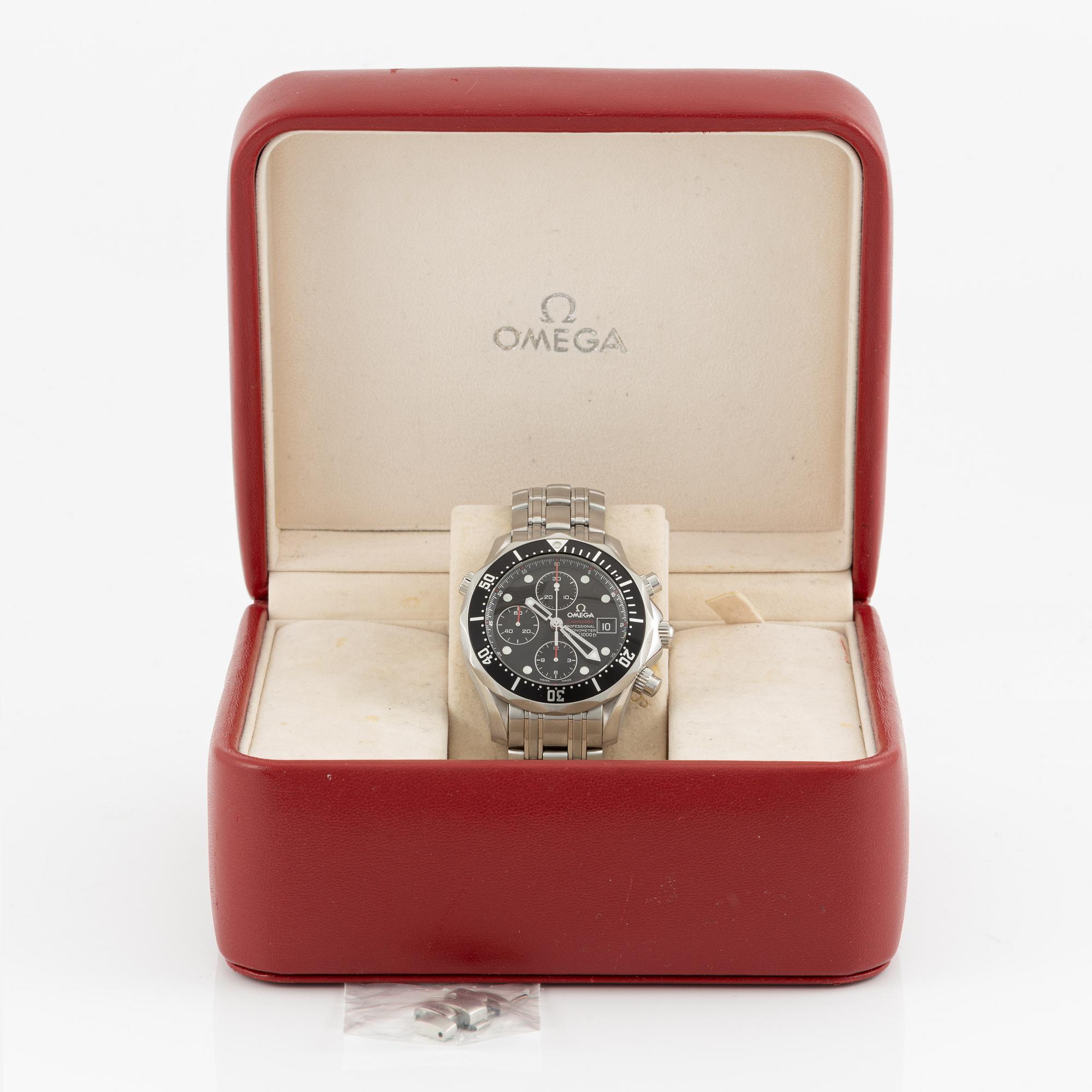Omega, Seamaster Diver 300M, chronograph, wristwatch, 41.5 mm.