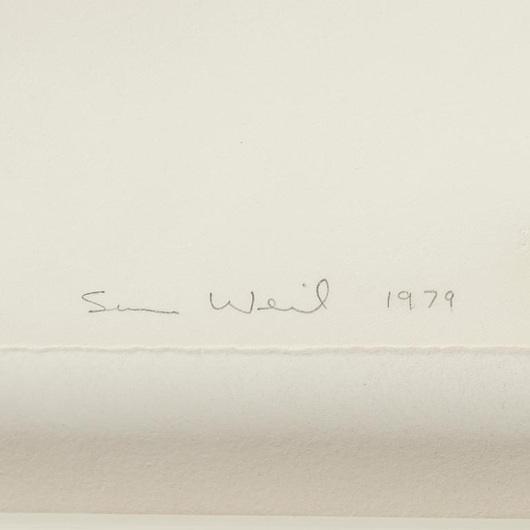 SUSAN WEIL, blandteknik. Signerad och numr 15/60. Daterad 1979.