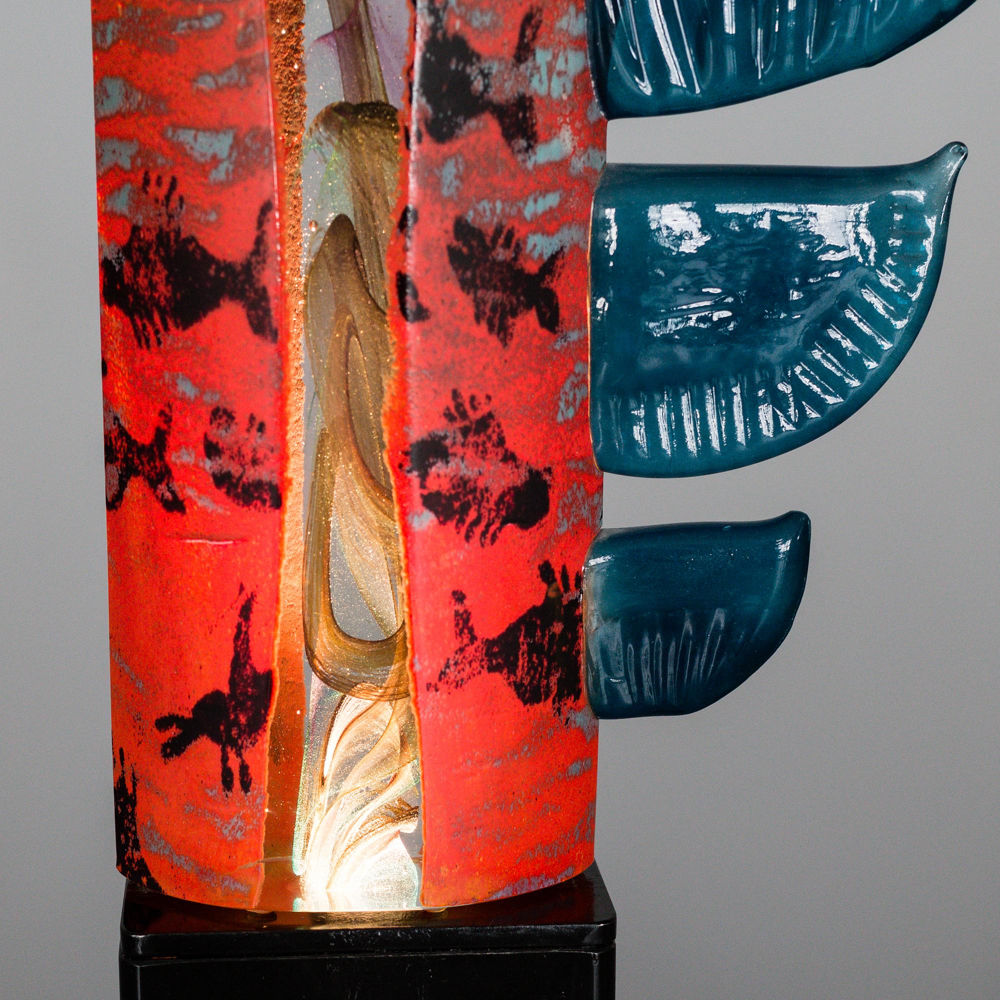 KJELL ENGMAN, a unique glass sculpture for Kosta Boda, Sweden.