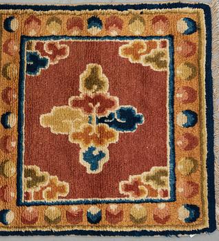 MATTO, A MEDITATION RUG, a semi-antique Ningxia, China, ca 115,5-116,5 x 60-61 cm.