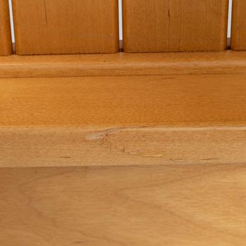 An 'Ulrika' birch headboard and foot end, by Carl Malmsten for Åfors, second half of the 20th Century.