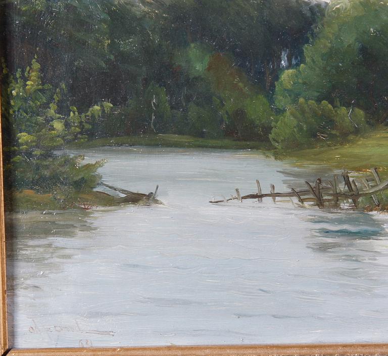 OKÄND KONSTNÄR, olja på duk, signerad och daterad 1894.