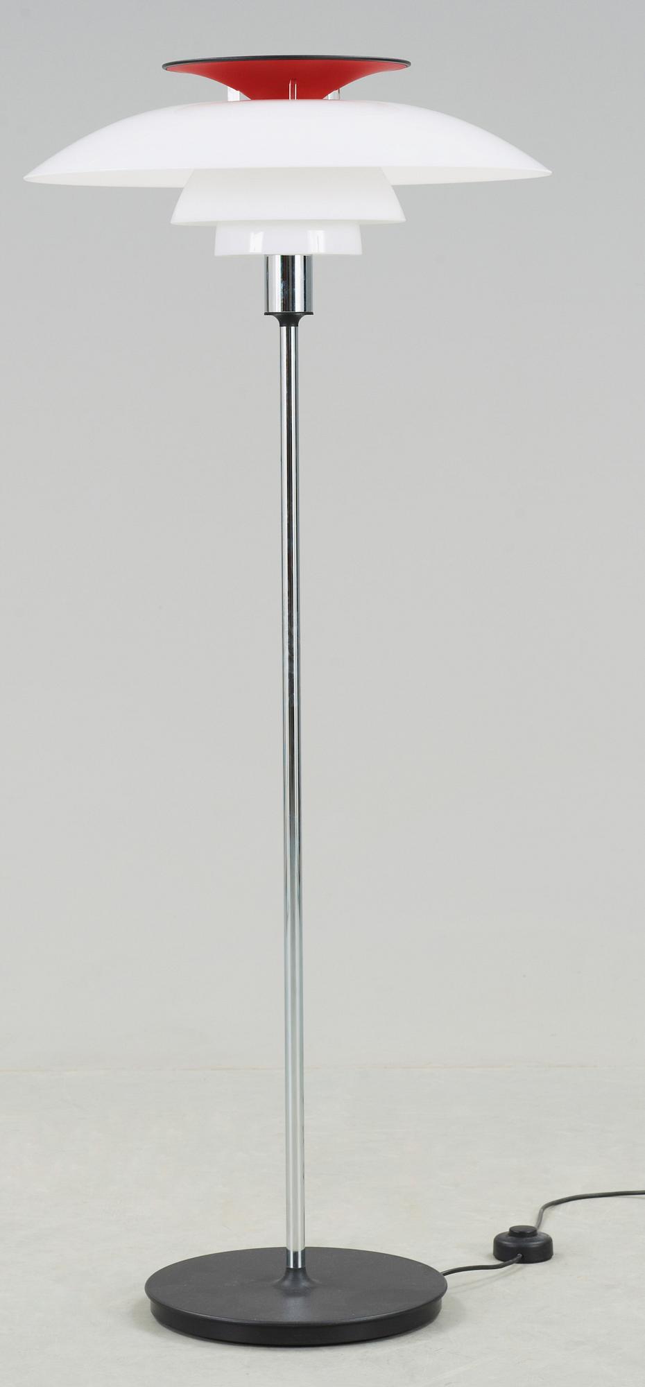 GOLVLAMPA, "PH 80", Poul Henningsen, Louis Poulsen, Danmark.
