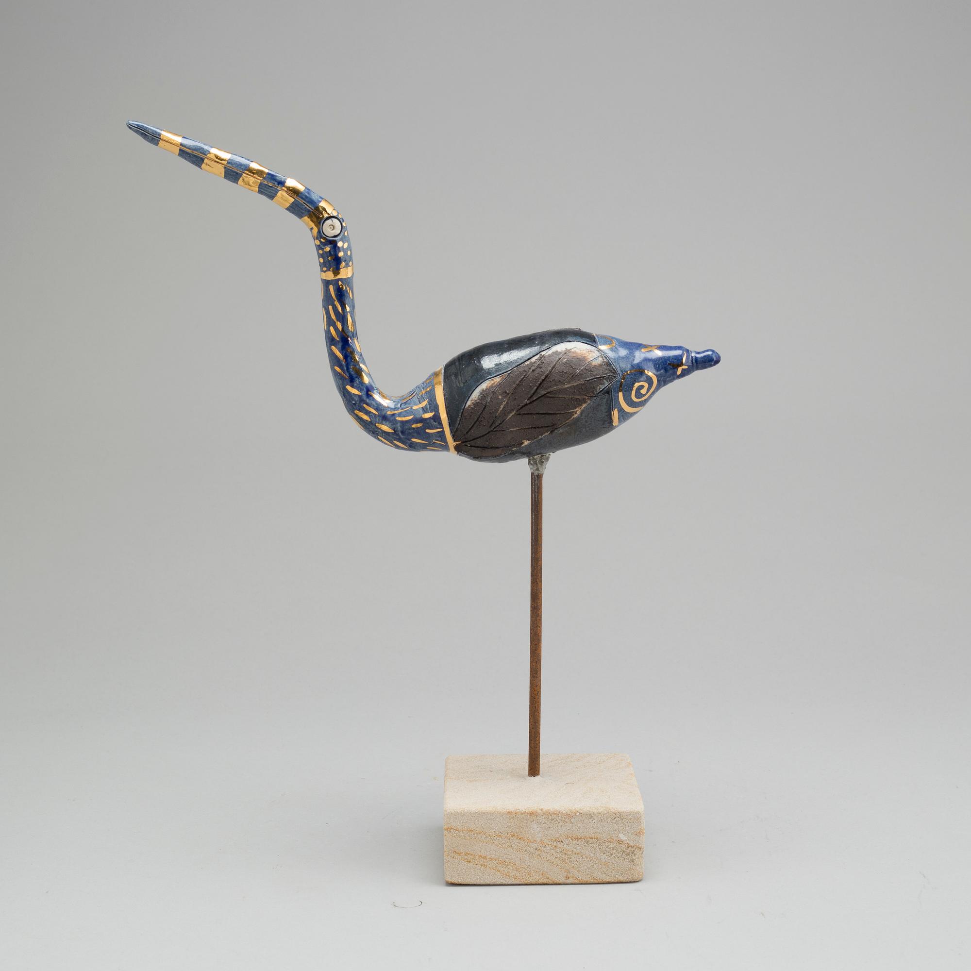 EVA DARPÖ, a ceramic sculpture, signed.