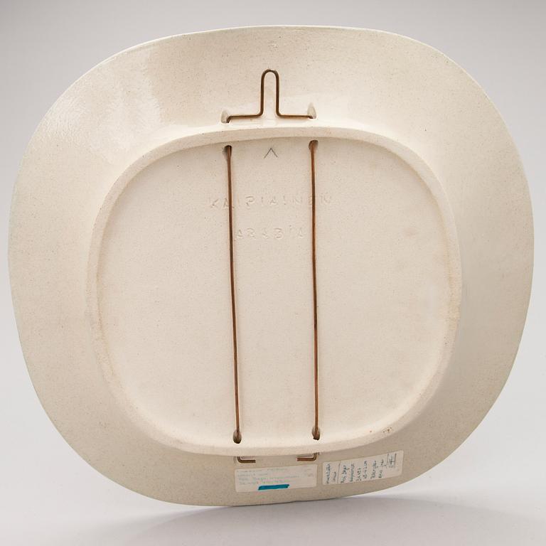 Birger Kaipiainen, Dekorationsfat, stengods, signerad Kaipiainen, Arabia.
