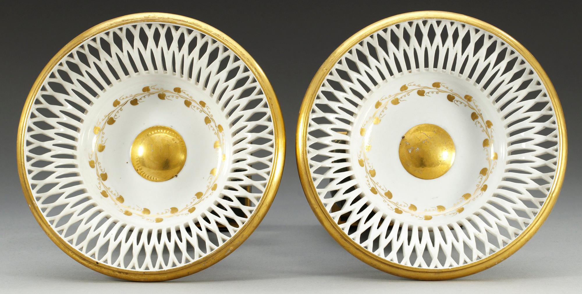 A pair of 'Egyptian' tazzas, Empire. (2).