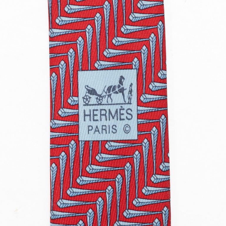 Hermès, slipsar, tre st.