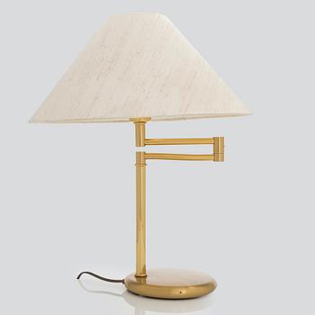 A Swedish late 20th-century brass table lamp.