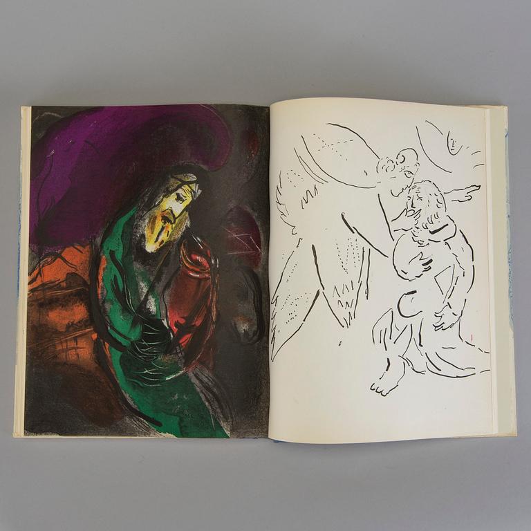 MARC CHAGALL, book with 30 lithographs (incl. cover and title page) 18 of which in colour, "Illustrations for the Bible".