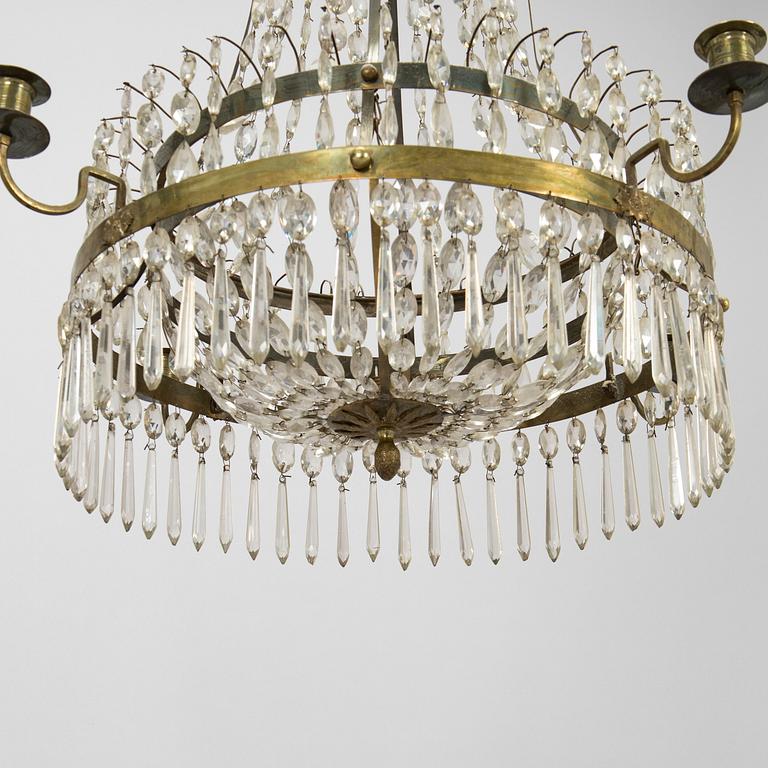 An early 19th century late Gustavian chandelier.