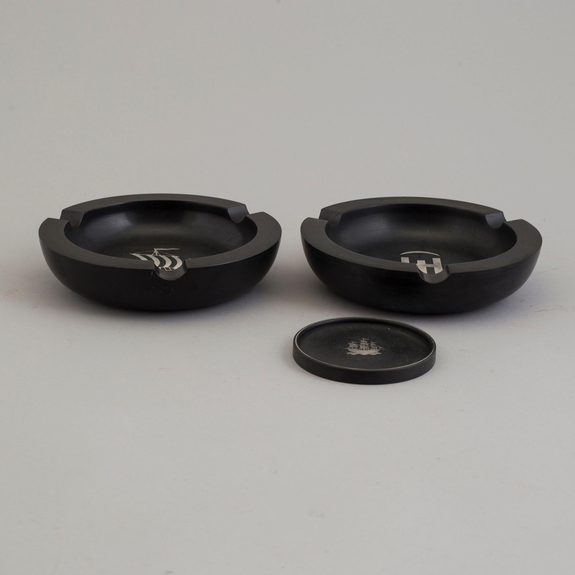 a set of seven plastic items from Perstorp and Åsljunga, 1938-55.
