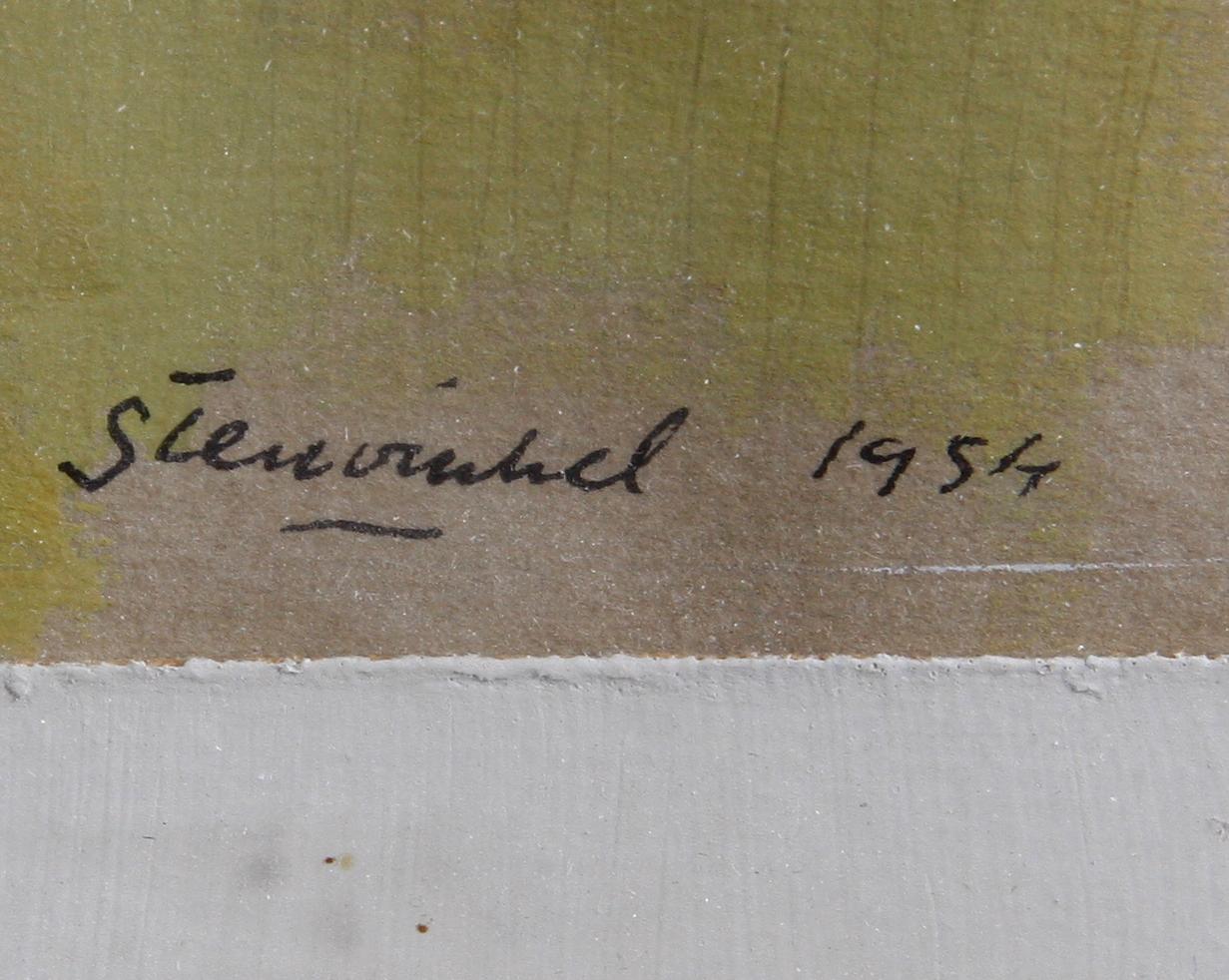 STENVINKEL, JAN, gouache, sign o dat 1954.