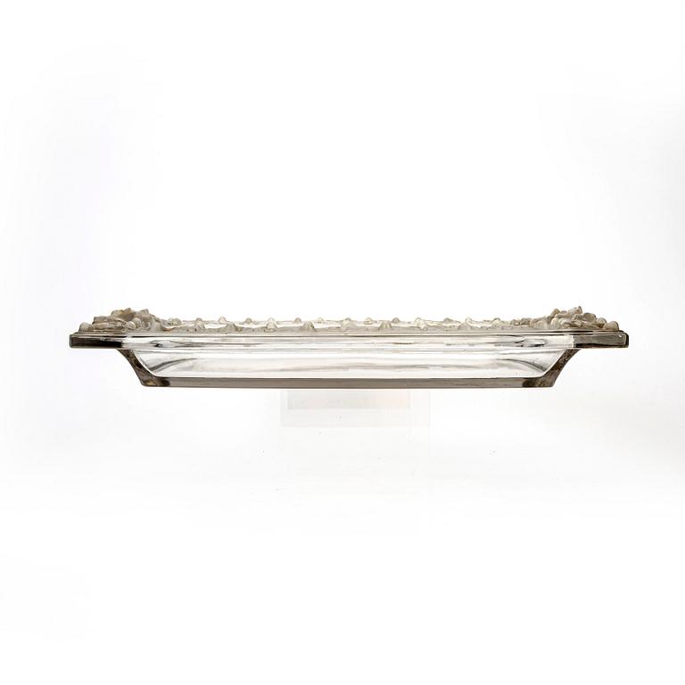 René Lalique, bricka/fat  1940-tal gjutet glas.