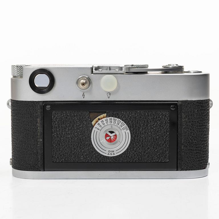 A Leica M3 camera with lens and accessories, Ernst Leitz, Wetzlar, Germany, 1960.