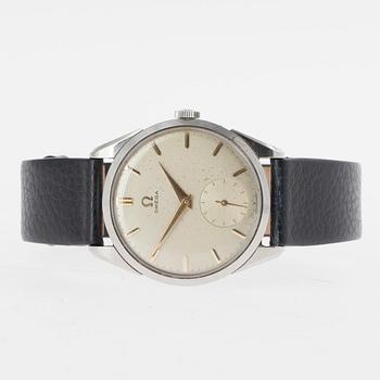 ARMBANDSUR, herr, Omega, stål 1950-60-tal.