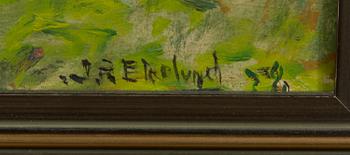 JOHN RAFAEL EKELUND, oil on board, signed and dated-32.