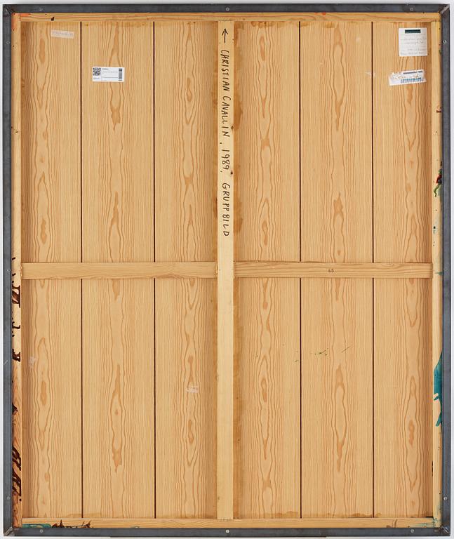 Christian Cavallin, acrylic on panel, signed and date 1989 on verso.