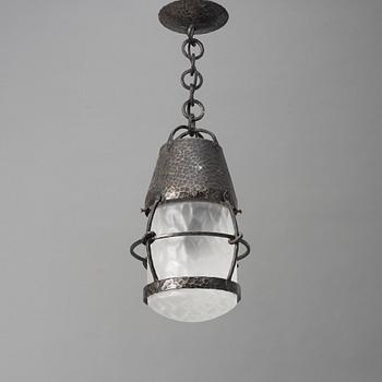 Arvid Böhlmarks Lampfabrik, taklampa, modell "5476", Stockholm, 1910-20-tal.