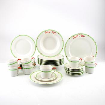 Service, "Jul" 26 dlr Rörstrand porcelain, later part of the 20th century.