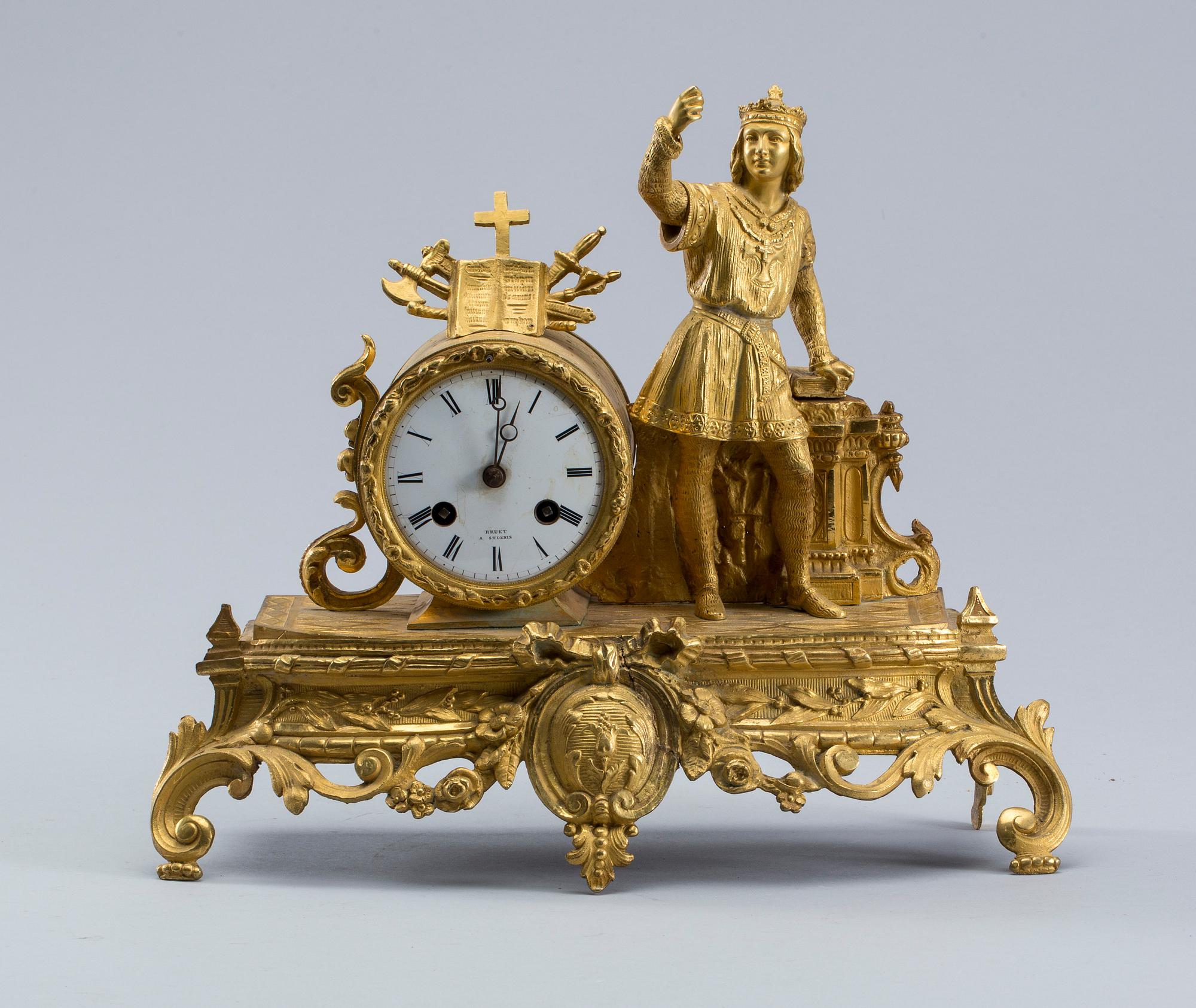 BORDSPENDYL, nyrokoko, "Buret a St Denis", 1800-talets andra hälft.