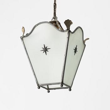 Harald Notini, a ceiling lamp, variant of model "6297", Arvid Böhlmarks Lampfabrik, Stockholm, 1920s.