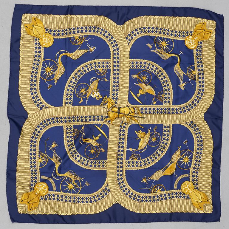 Hermès, scarf, "Voitures Paniers".