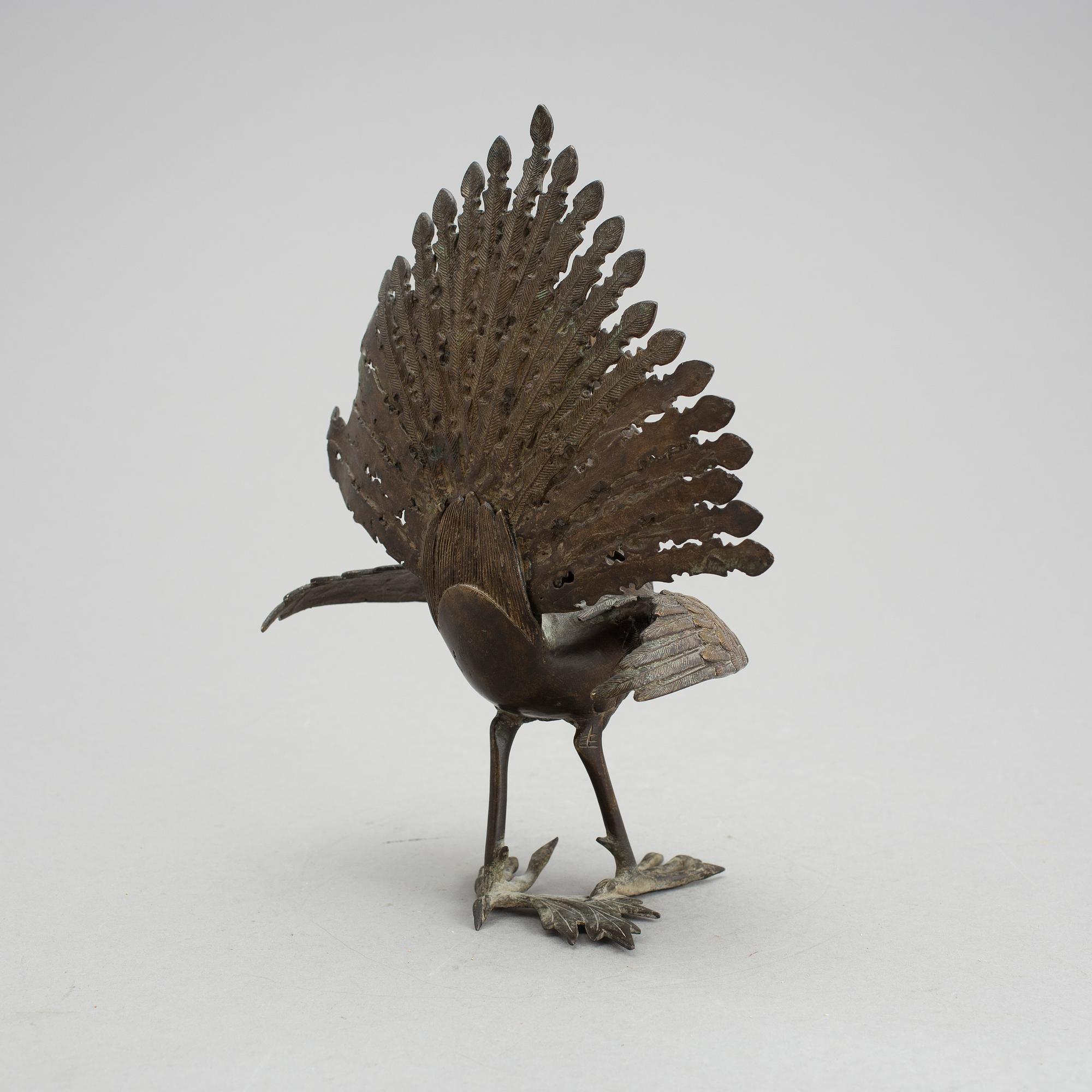 RÖKELSEKAR, brons. Kina, 1800-talets slut.