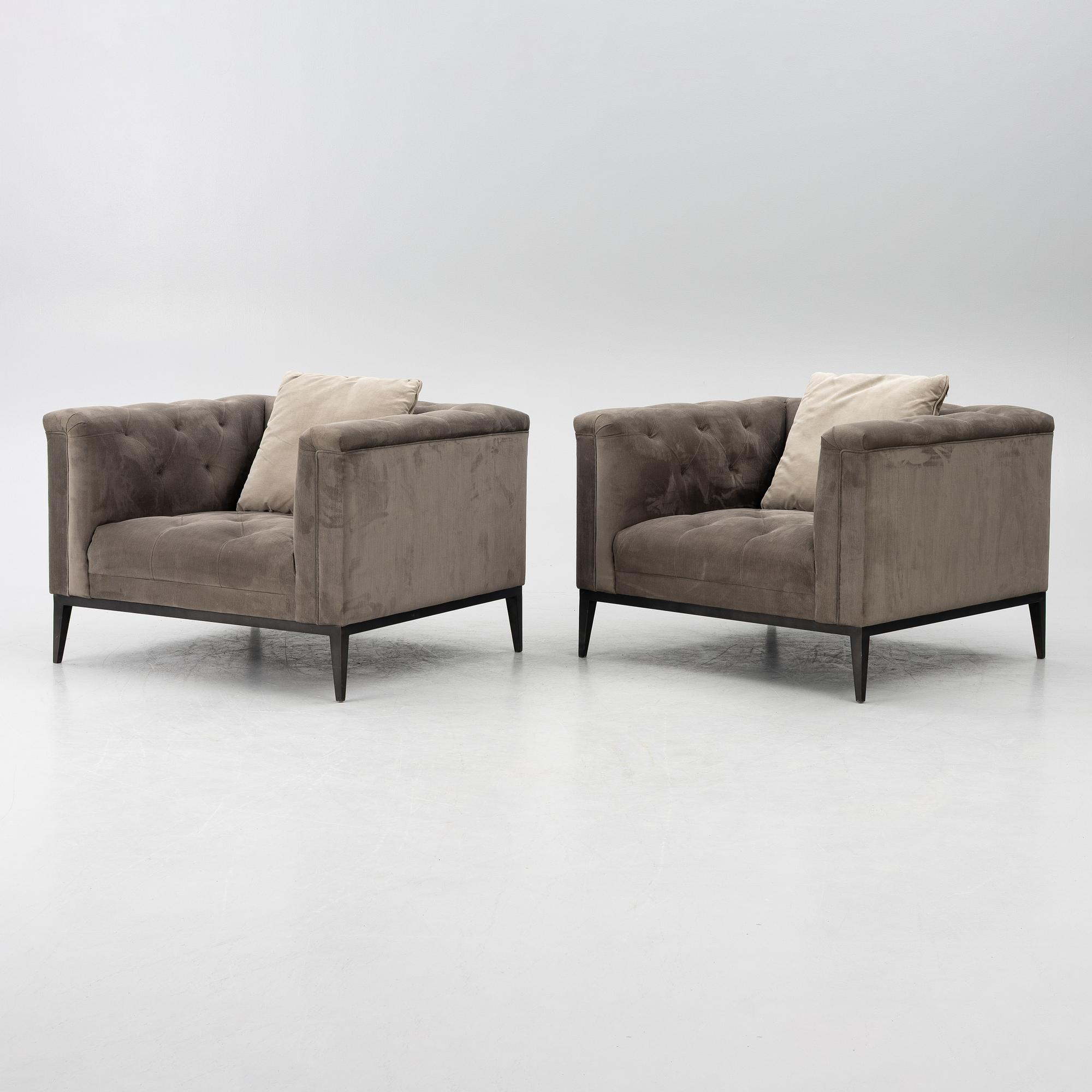 Fåtöljer, ett par, "Raffles", Eichholtz, samtida.