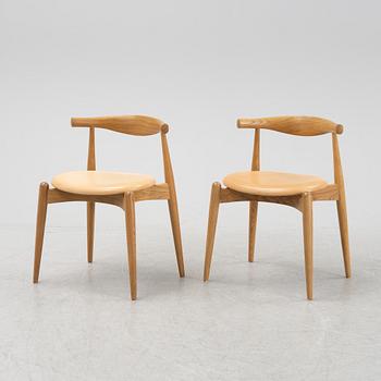 Hans J Wegner, stolar 6 st, modell CH-20, Carl Hansen & son, formgiven 1956.