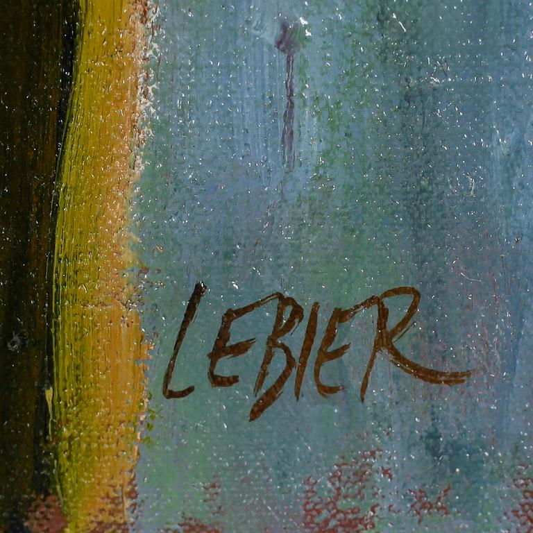 DANIEL LEBIER, olja på duk, signerad.
