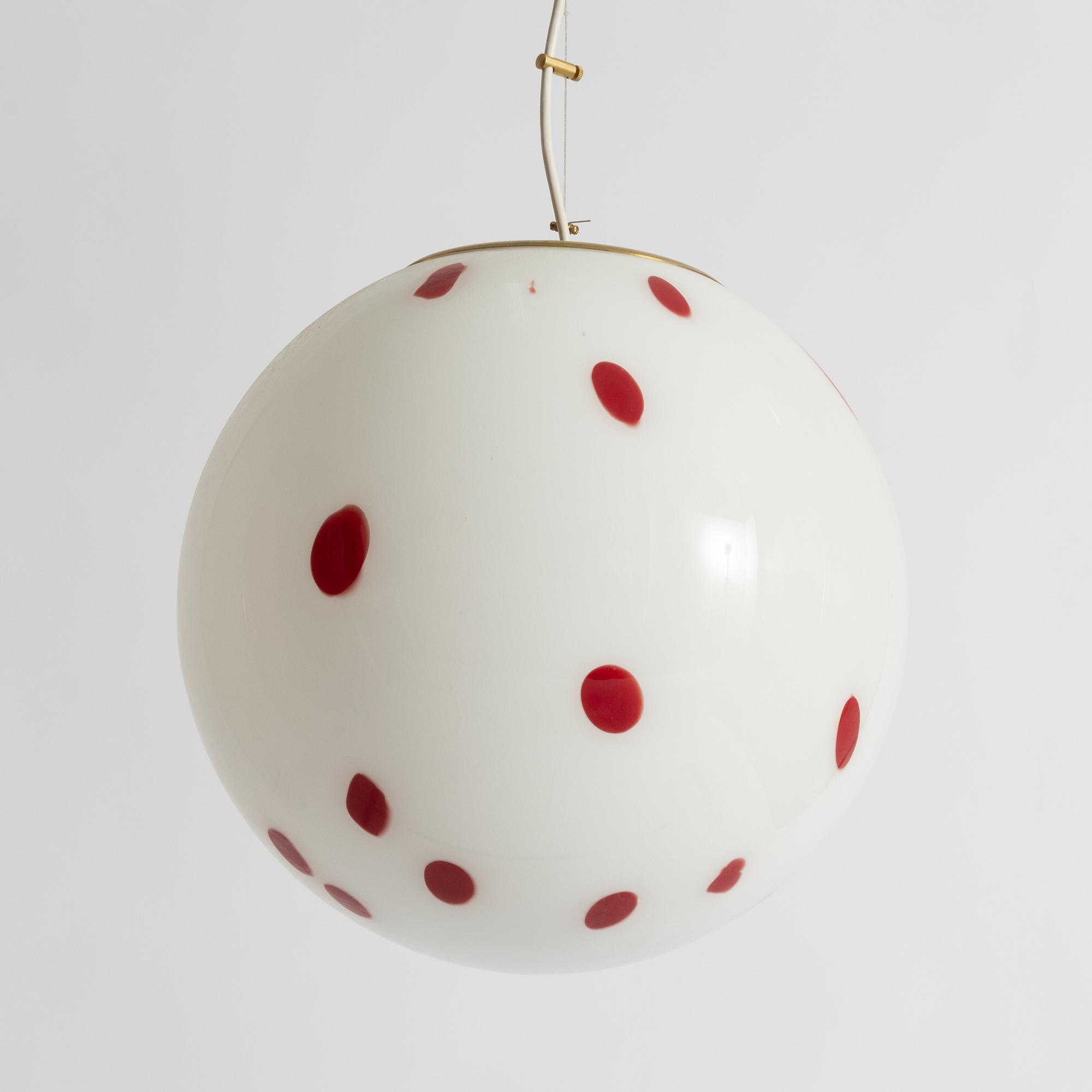 Ceiling lamp, Murano, Italy.