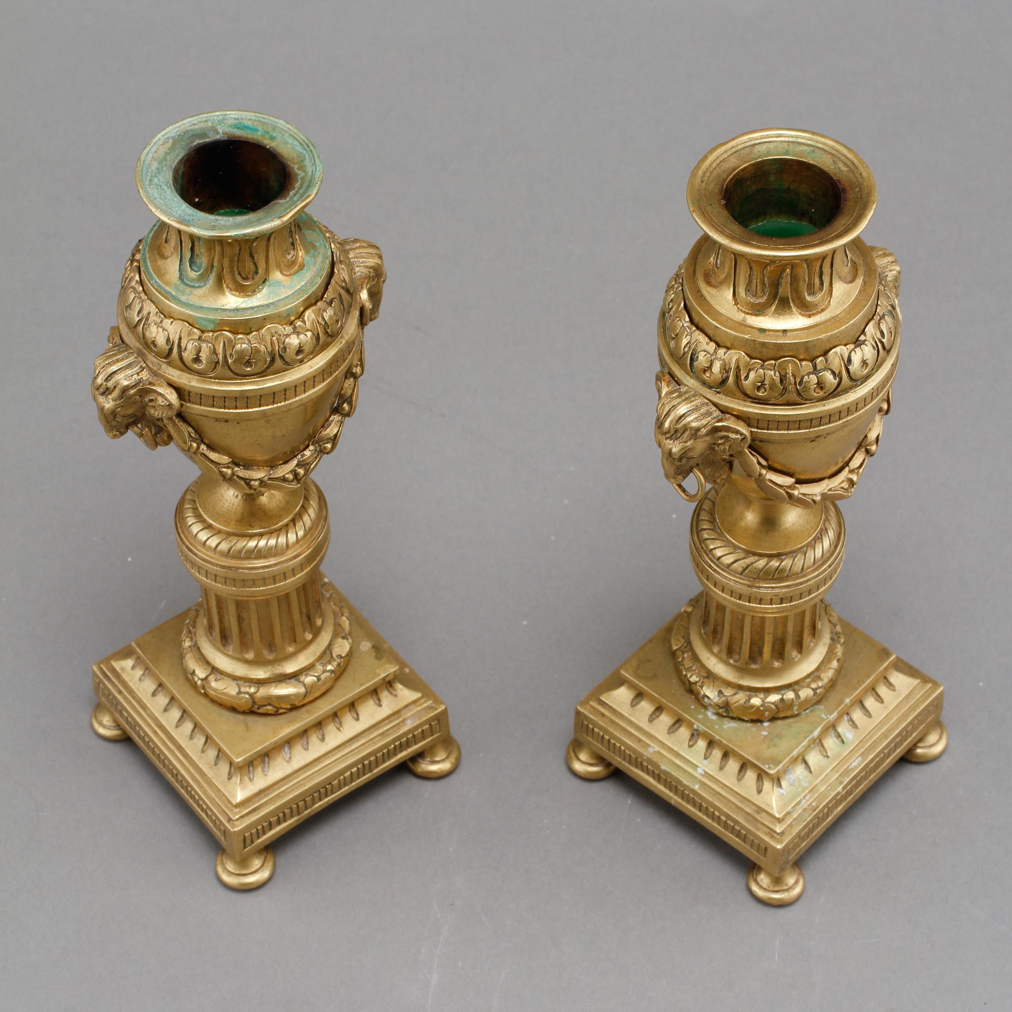 CASOLETTER, ett par, gulmetall, Louis XVI-stil, 1900-tal.