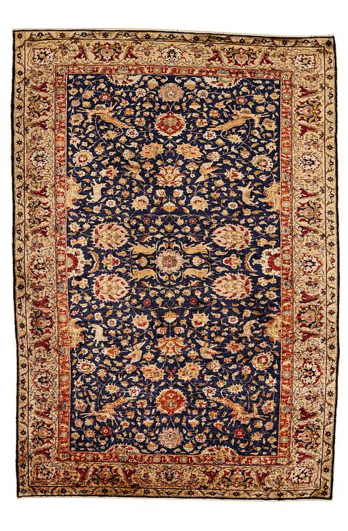 MATTA, antik/semiantik, silke Turkiet, sannolikt Kayseri, ca 178 x 121-124 cm.