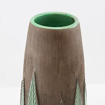 Anna-Lisa Thomson, Floor vase "Paprika" Uppsala Ekeby, later part of the 20th century, stoneware.