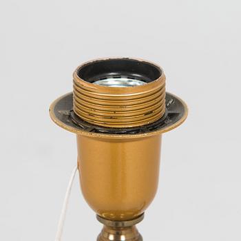 Friedl Holzer-Kjellberg, a ceramic tablelamp, signed Arabia -F.H.Kj.-.