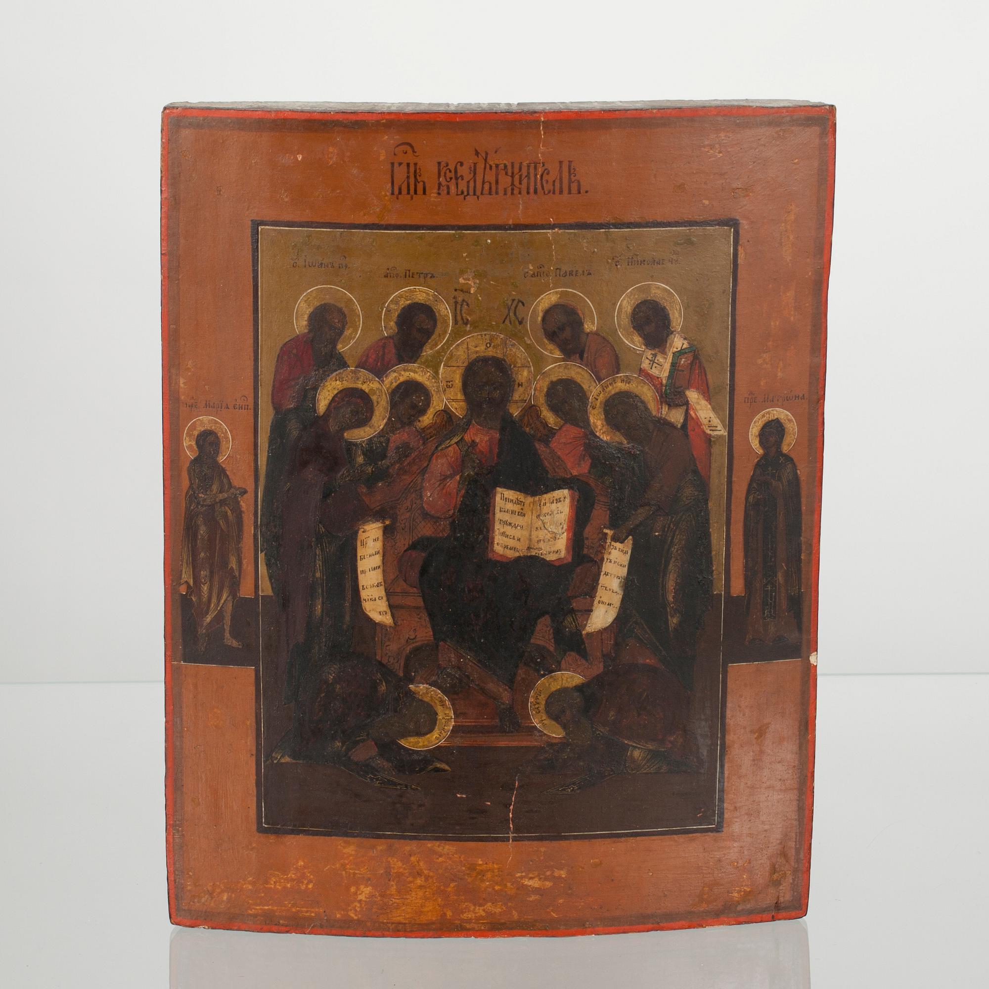 IKON, Ryssland 1800-tal, tempera på pannå.