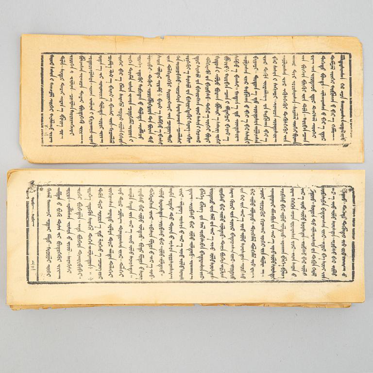 A Chinese copy of a Mongolian sutra, first part of the 20th century.